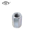 Hexagon long carton steel /brass joint connector nut